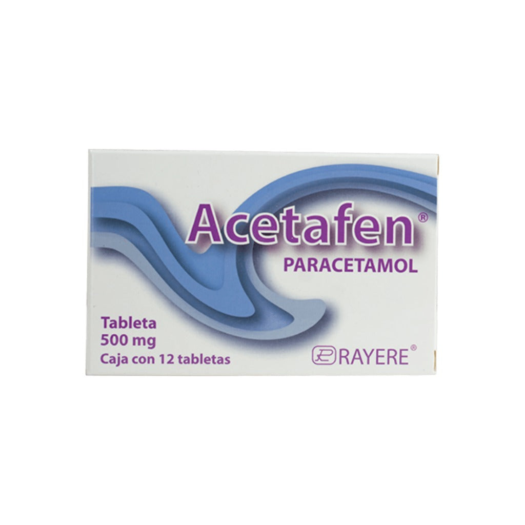 Paracetamol Acetafen 500 Mg 1Con 2 Tabletas 7502003380033