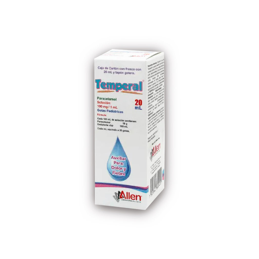 Paracetamol Temperal 100 Mg / 15 Ml Gotas 7502209810273