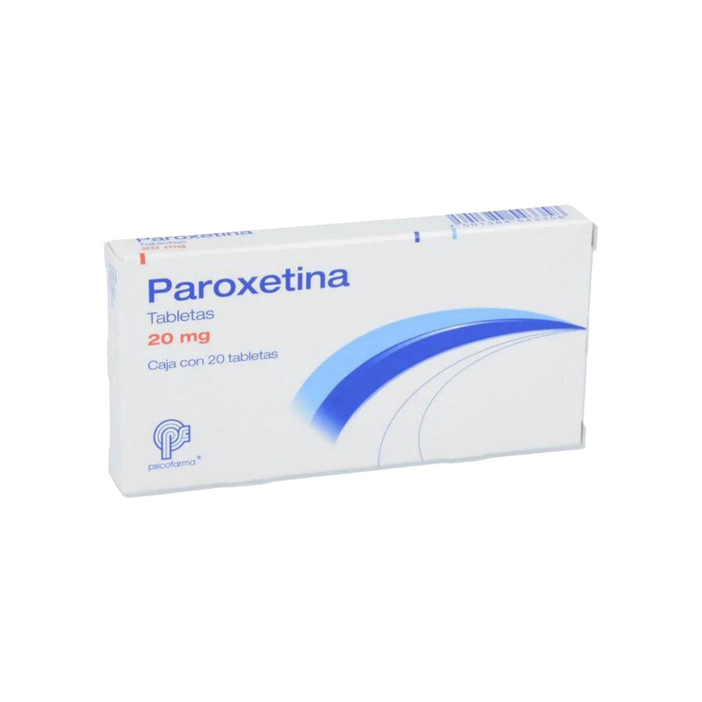 Paroxetina 20 Mg Con 20 Tabletas Generico Psicofarma 7501384543358