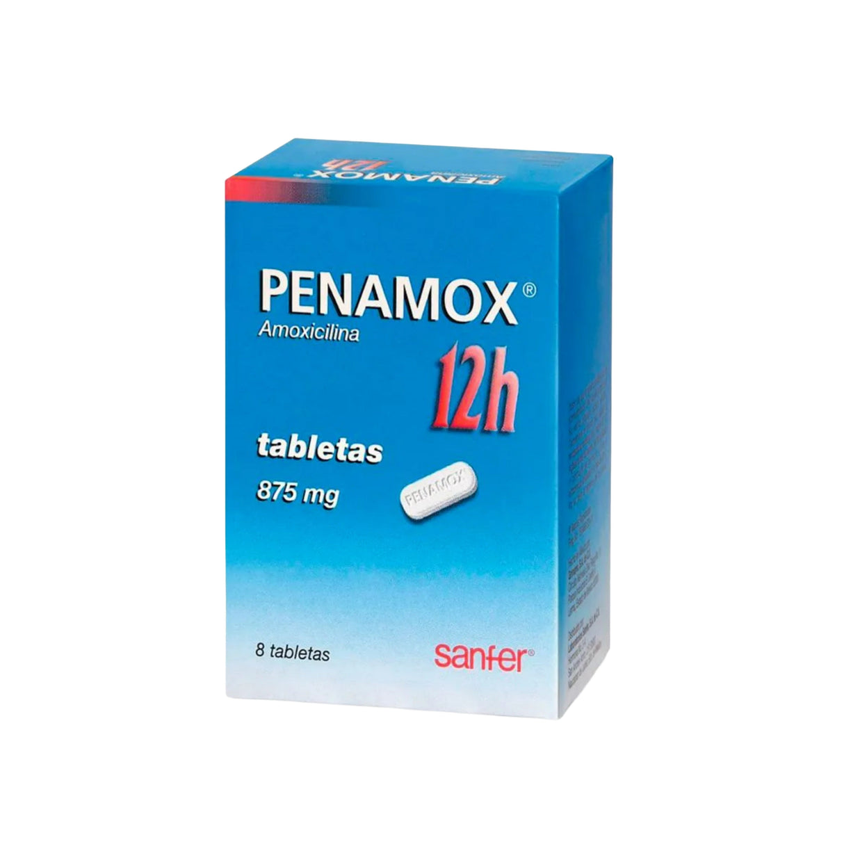 Penamox 12H 875 Mg Con 8 Tabletas 7501070635541