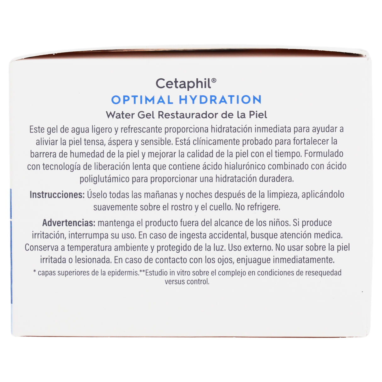 3499320014540-Cetaphil Optimal Hydration Water Gel Rest 48 Gr Galderma Der-5