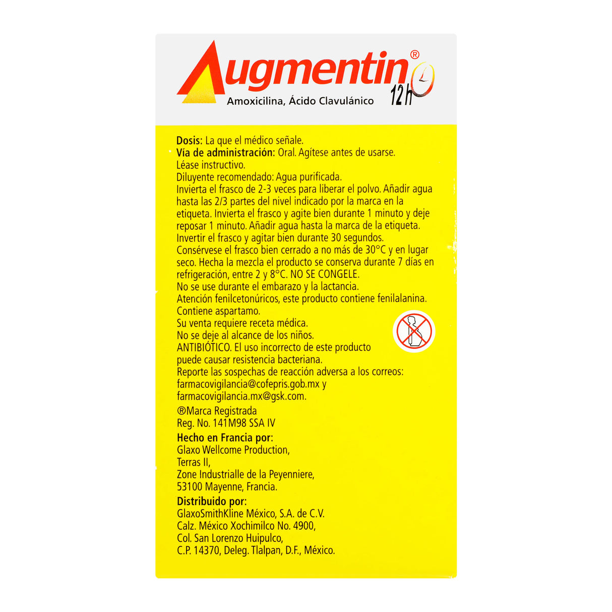 7501064550775-Augmentin Ped 200 / 28.5 / 5 40 Ml Suspension 12Hrs-4
