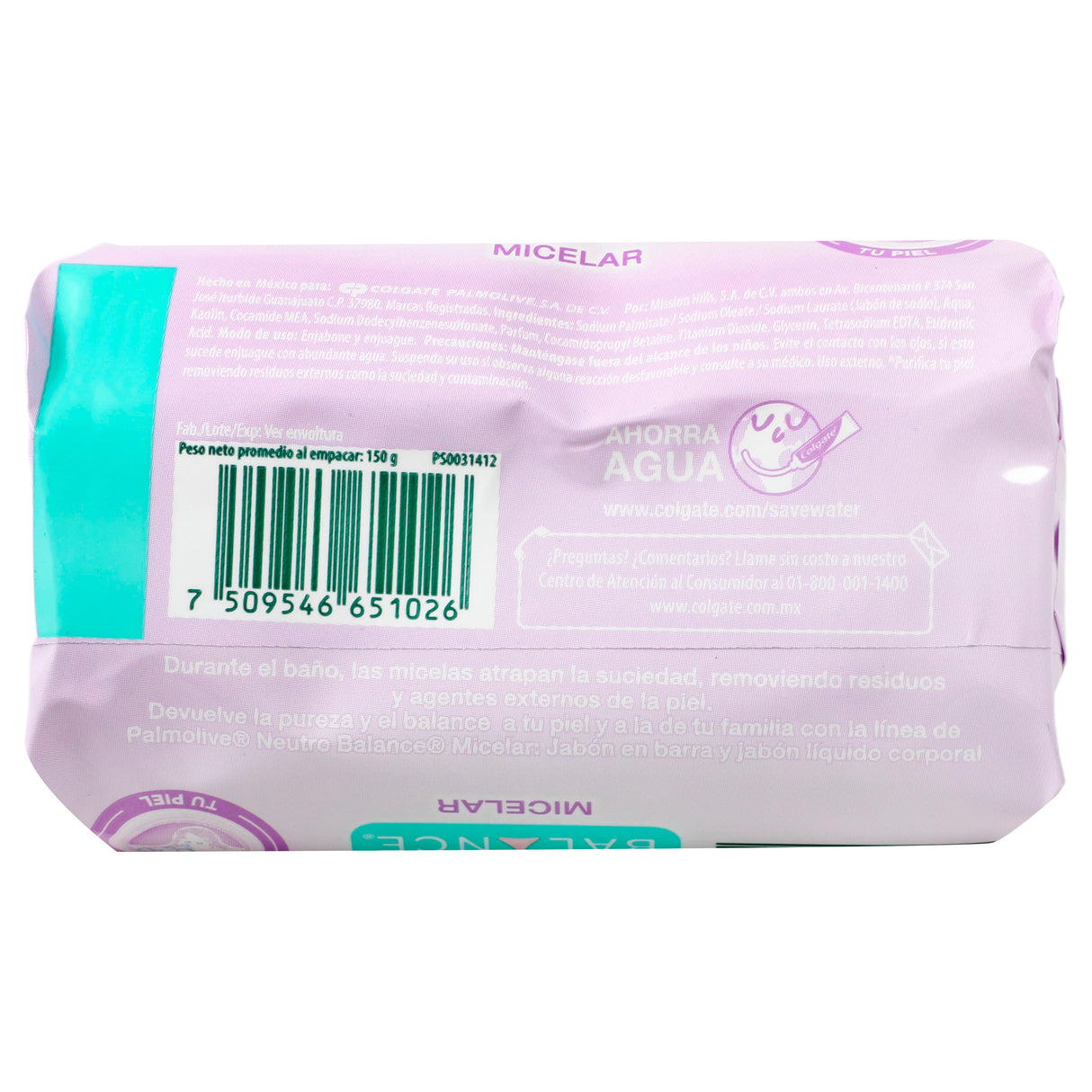 7509546651026-Jabón Palmol N-Bal Agua Mic 150 G-6