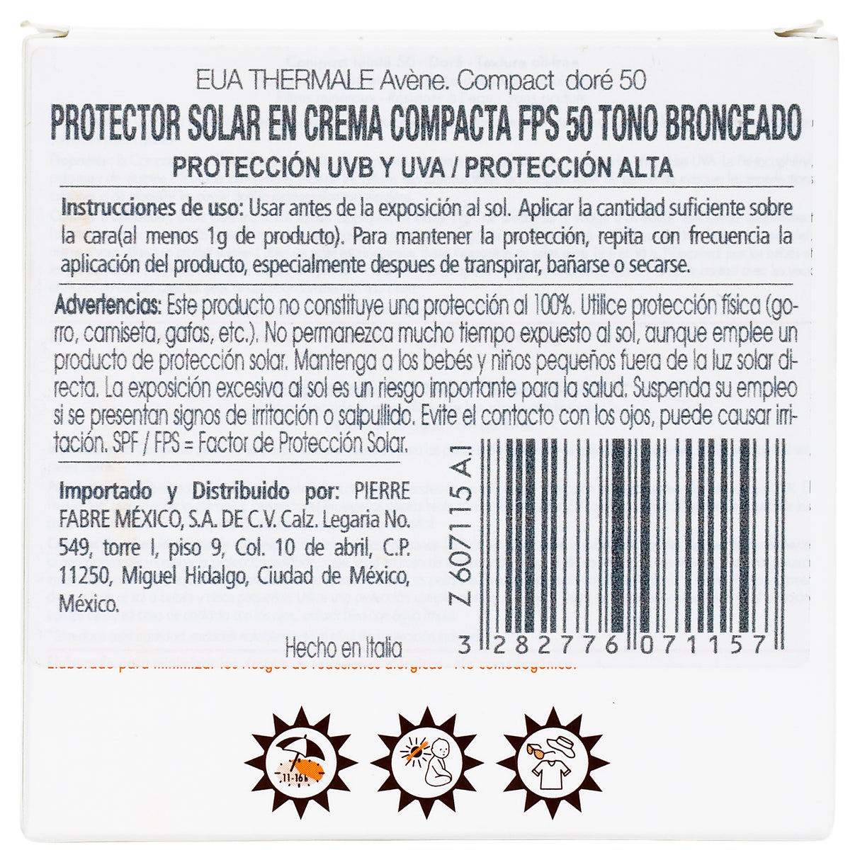 3282776071157-Compacto Fps50 Dorado 10 Gr Avene-7