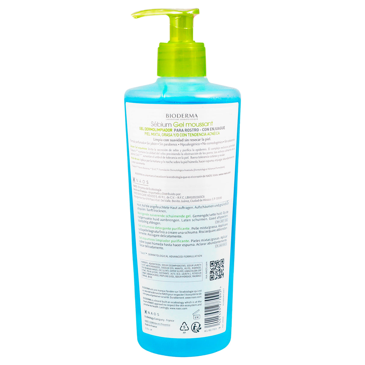 3401399277092-Sebium Gel Moussant 500 Ml Bioderma-5