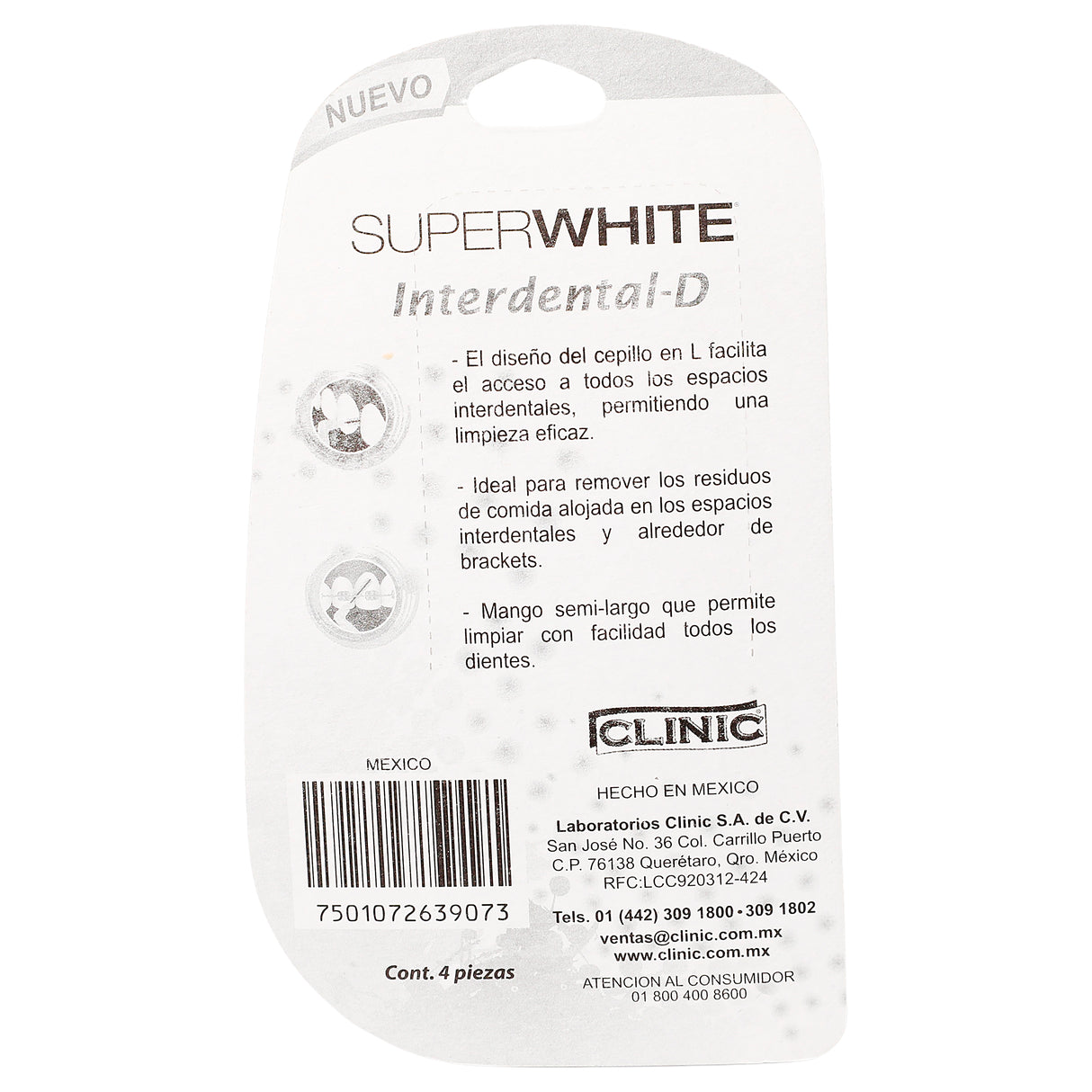 7501072639073-Cepillo Dental Clinic Interdent-D Con 4-2