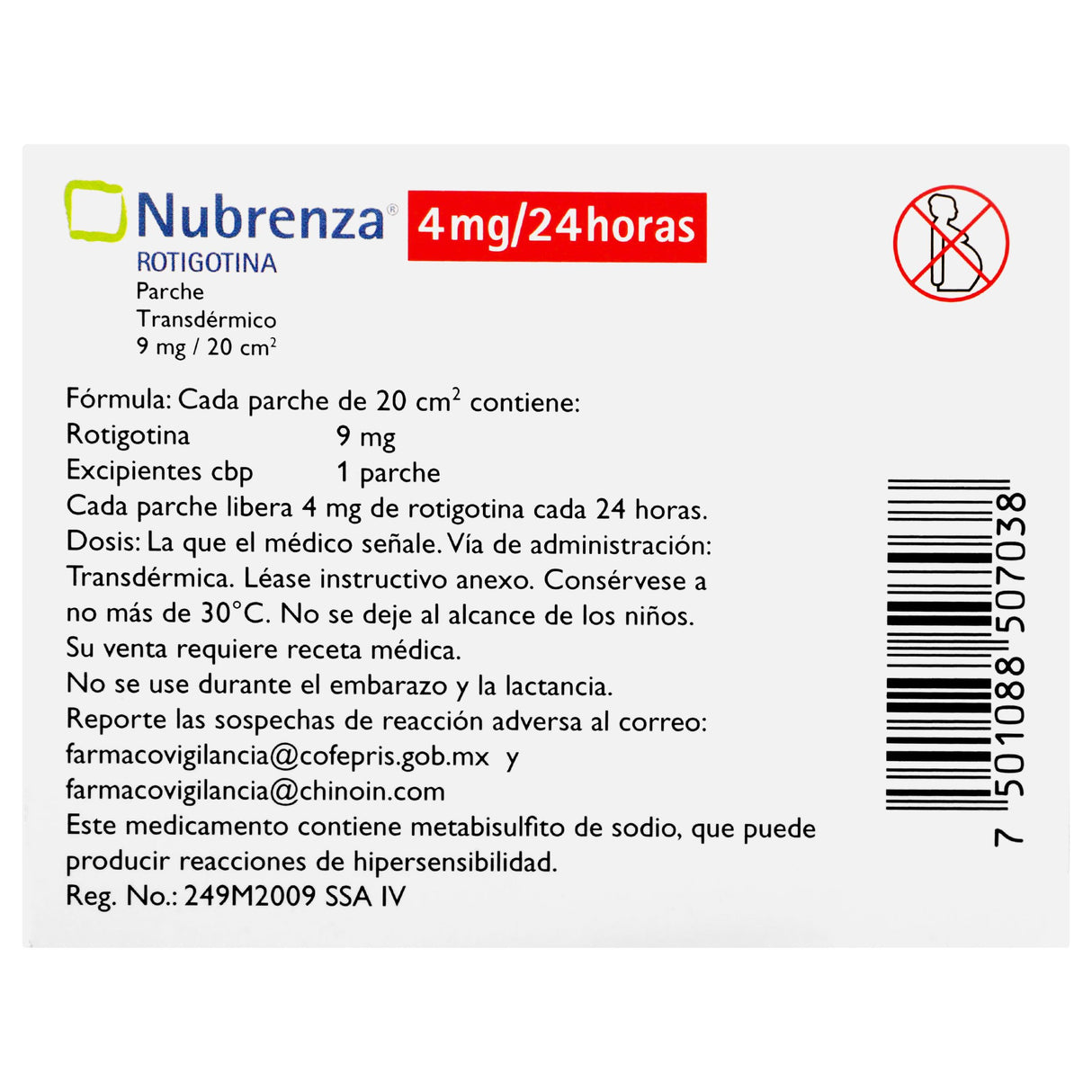 7501088507038-Nubrenza 4 Mg / 24 H Parche Caj Con 14-6