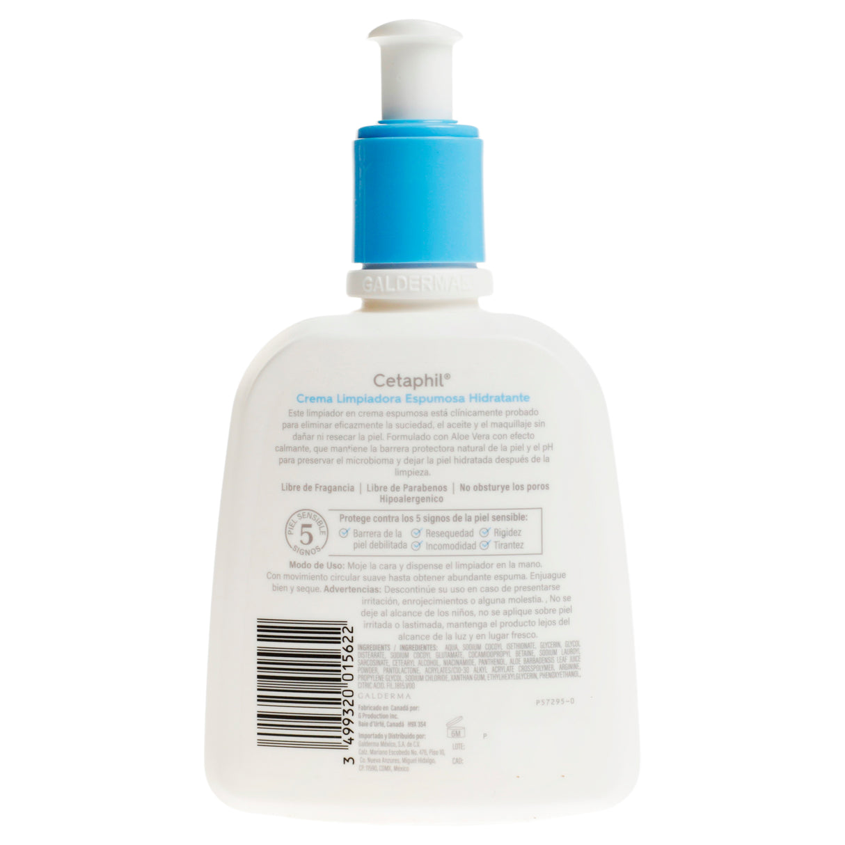 3499320015622-Cetaphil Crema Limpiadora Espumosa Hidratante 237 Ml Galderma Der-7