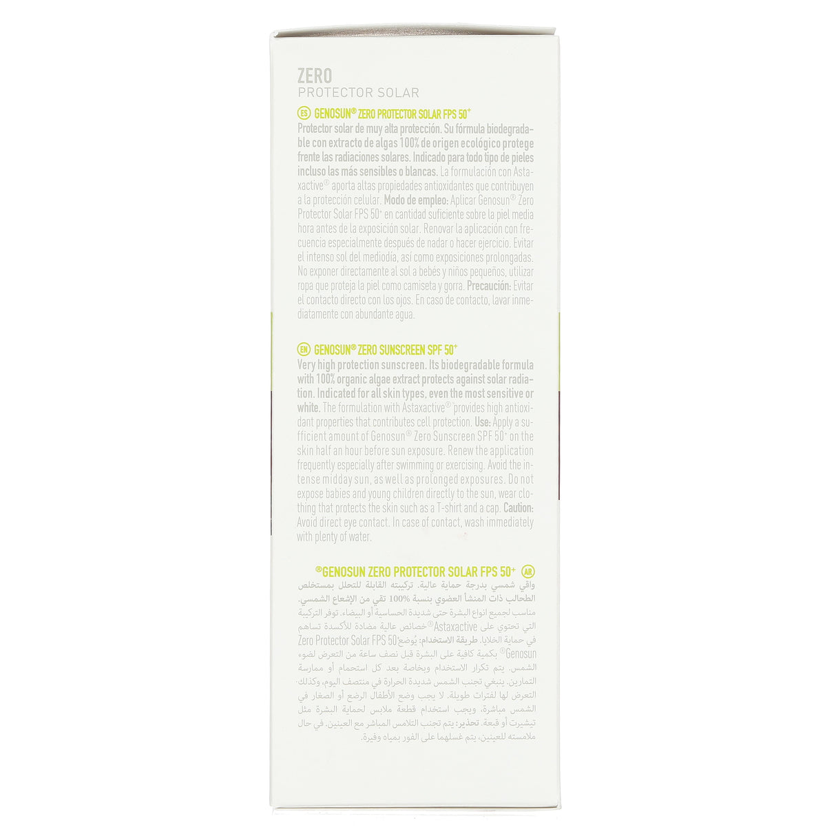 8423372000096-Genosun Zero Protector Solar 50+ Spray 125 Ml Genove-8