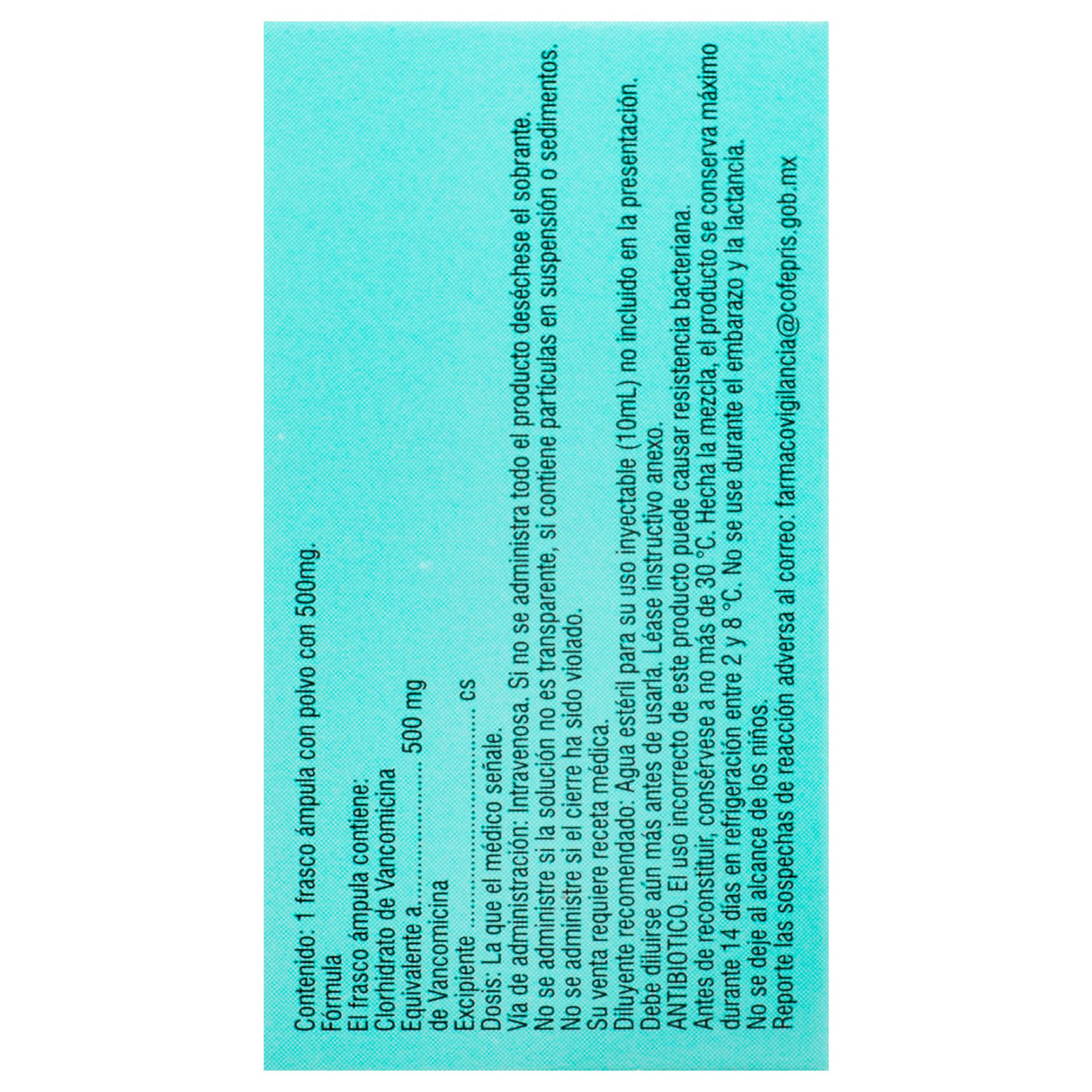 7709990697803-Vancomicina Solución Inyectable 500 Mg Vitalis Generico-7