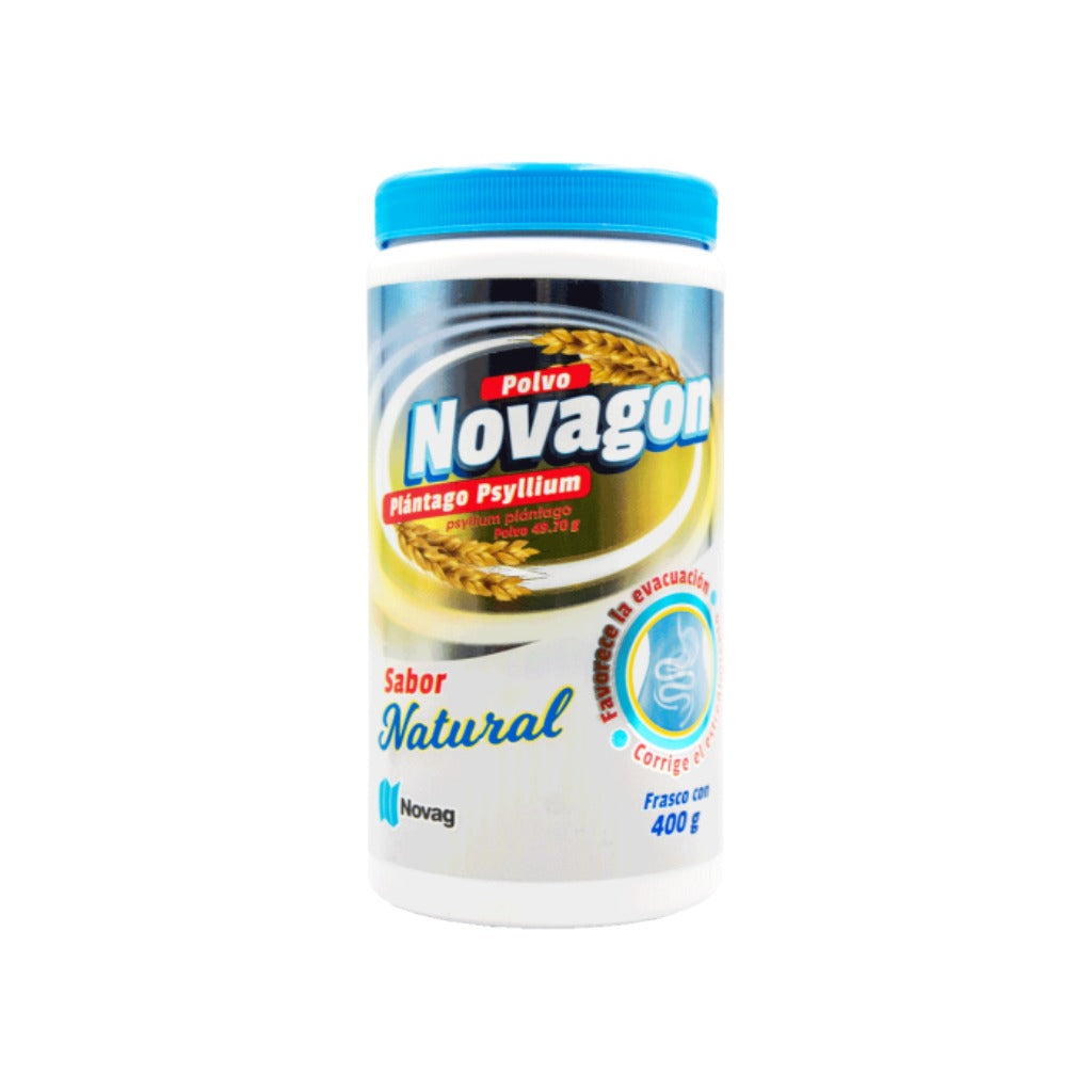 Plantago Psyllium Novagon Polvo Natural Frasco 400 G 7501075713770