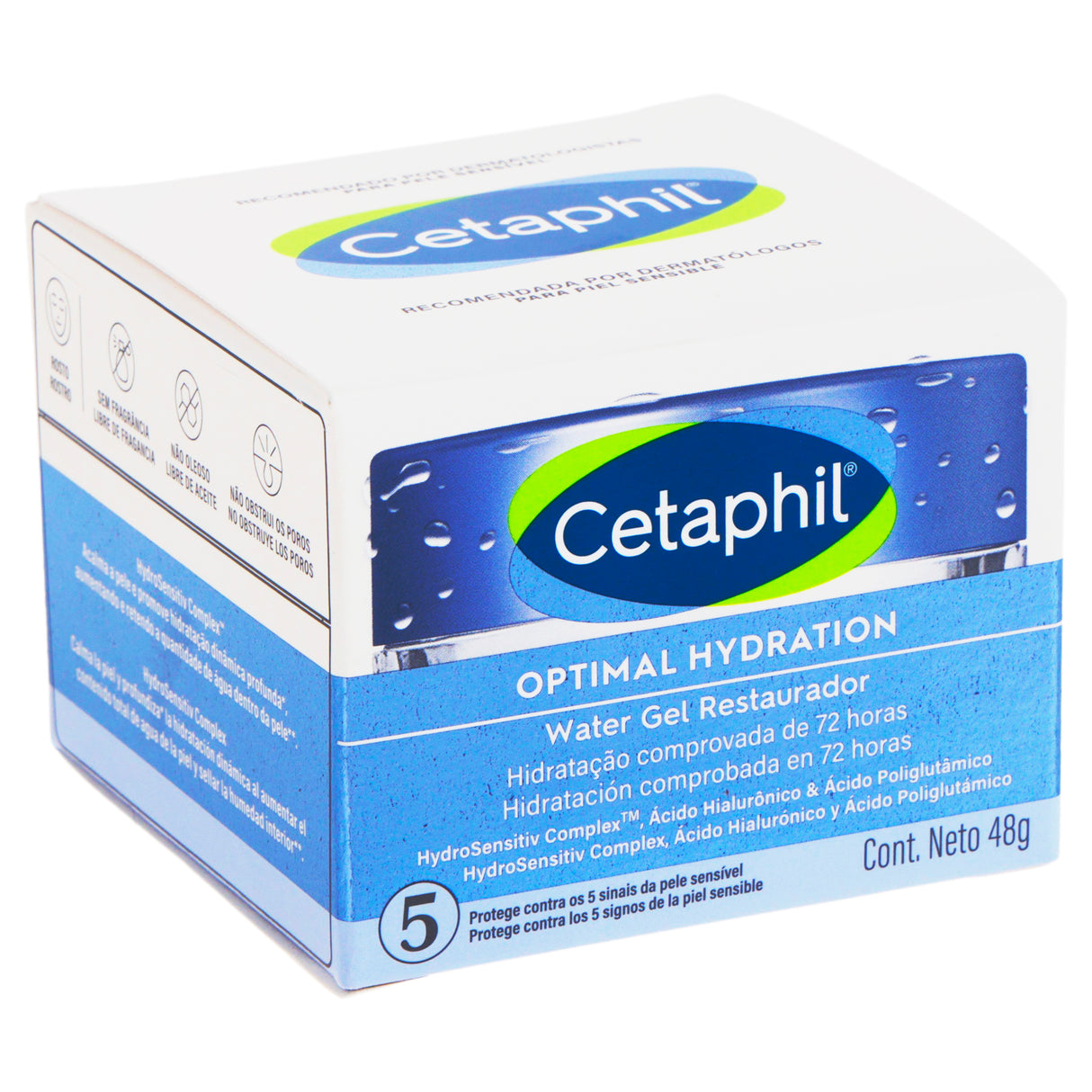 3499320014540-Cetaphil Optimal Hydration Water Gel Rest 48 Gr Galderma Der-2