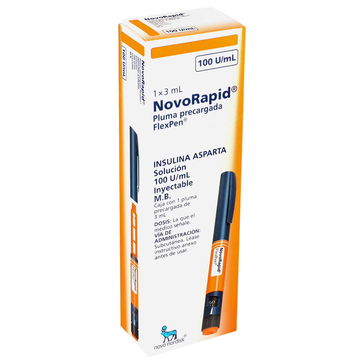 7503007822291-Novorapid Flexpen Pluma 100U / Mml 3 Ml-2