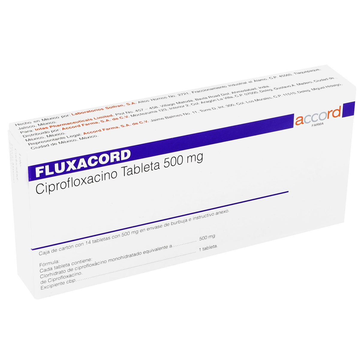 7506335701306-Ciprofloxacino Fluxacord 500 Mg Con 14 Tabletas-2