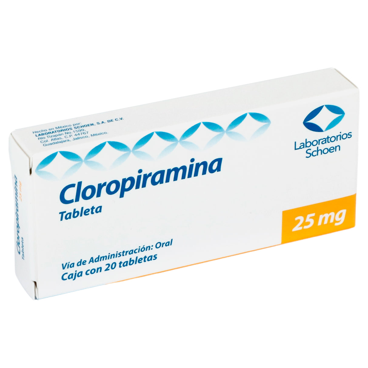821998000250-Cloropiramina 25 Mg Con 20Tab Generico Schoen-2