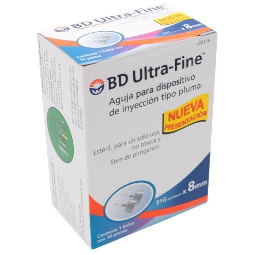 382903201754-Aguja Bd Ultra Fine 8 Mm 31 G Con 10-4