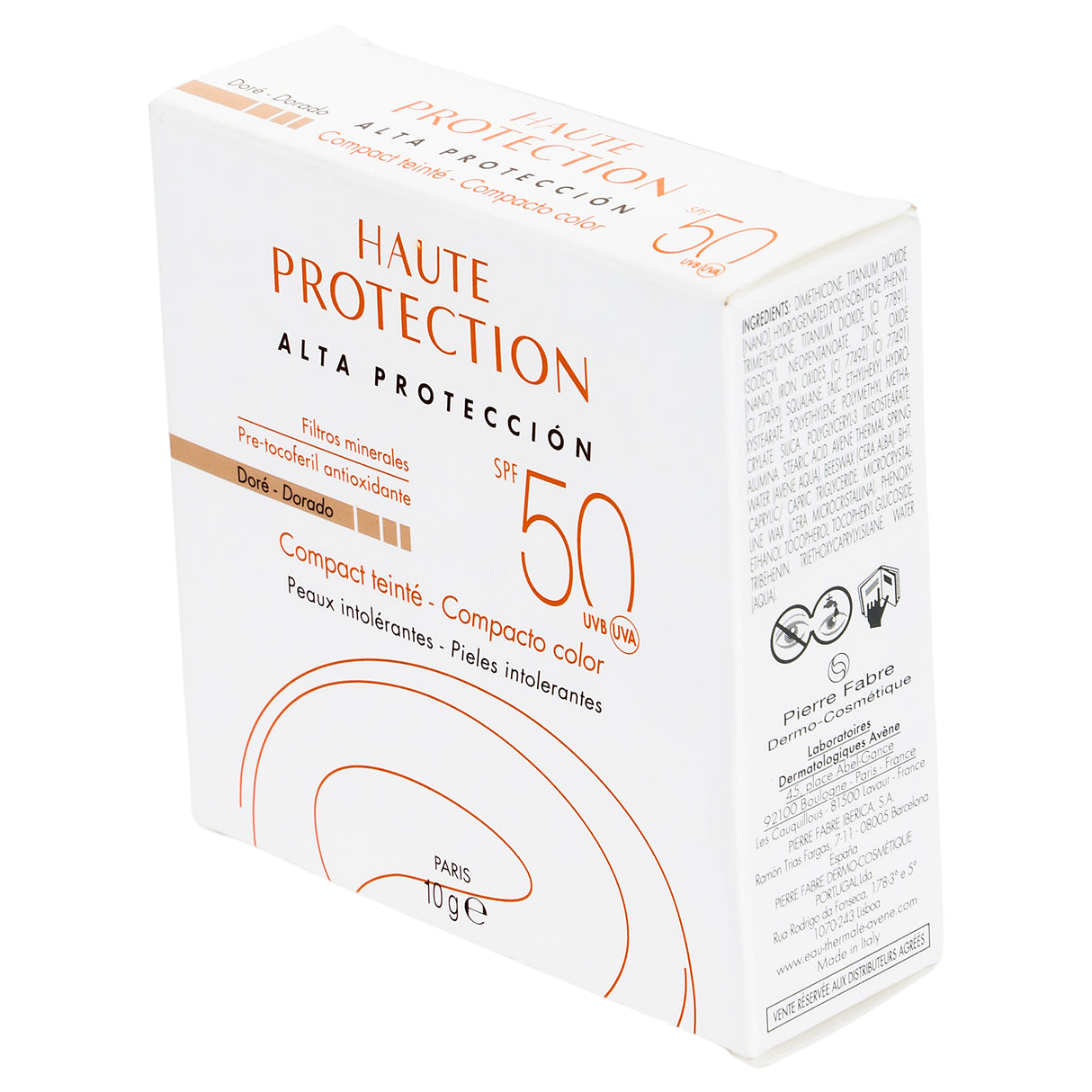 3282776071157-Compacto Fps50 Dorado 10 Gr Avene-4