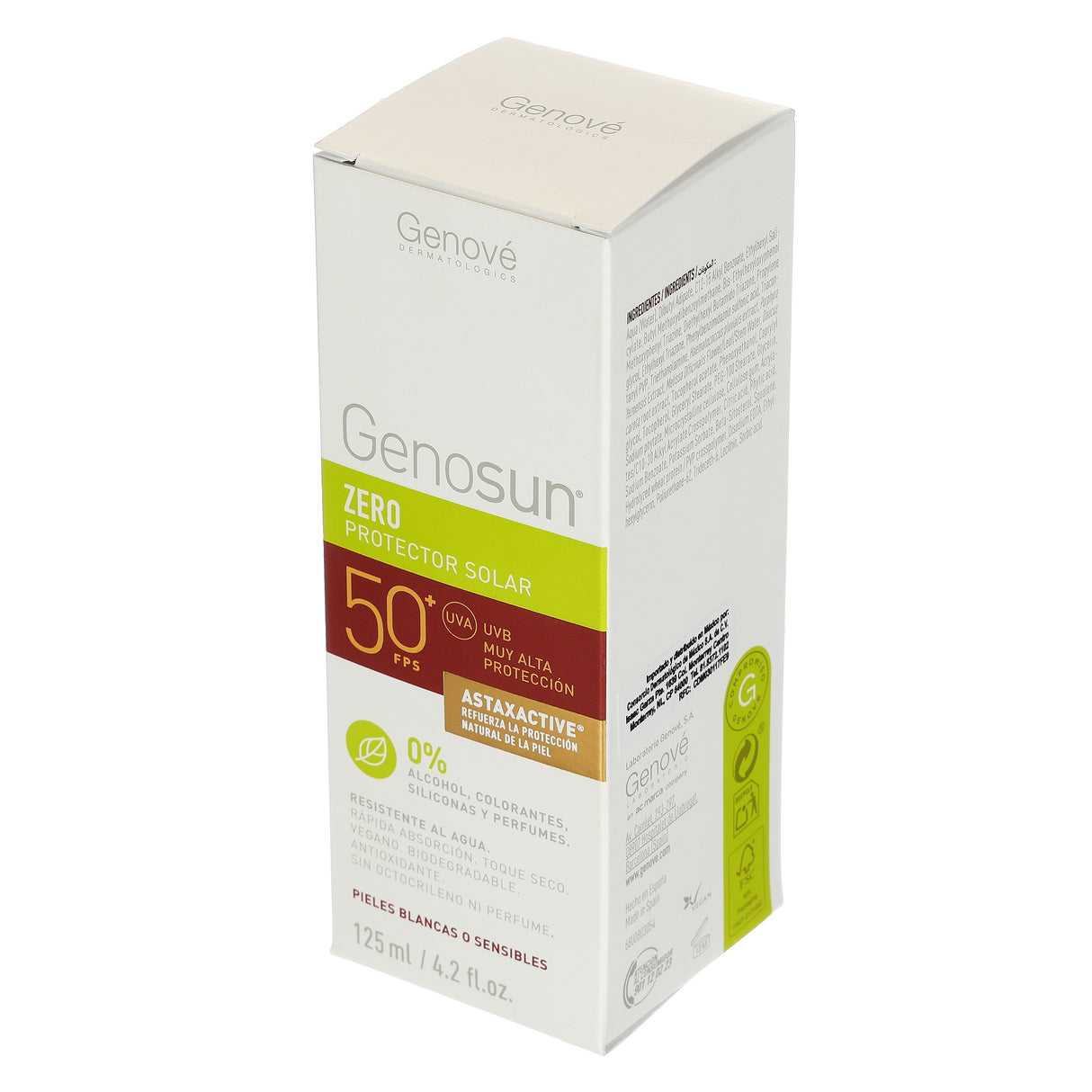 8423372000096-Genosun Zero Protector Solar 50+ Spray 125 Ml Genove-4