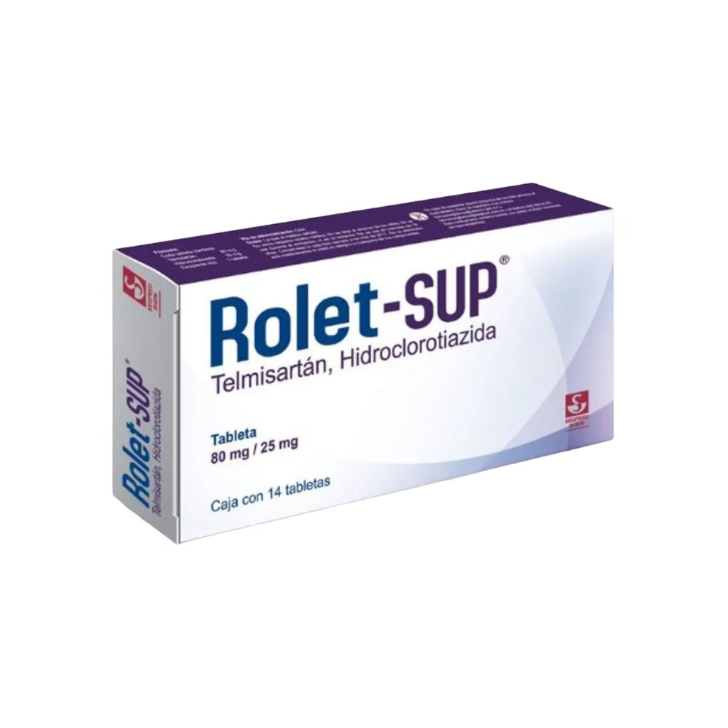 Rolet-Sup 80 / 25 Mg Con 14 Tabletas 7501300421609