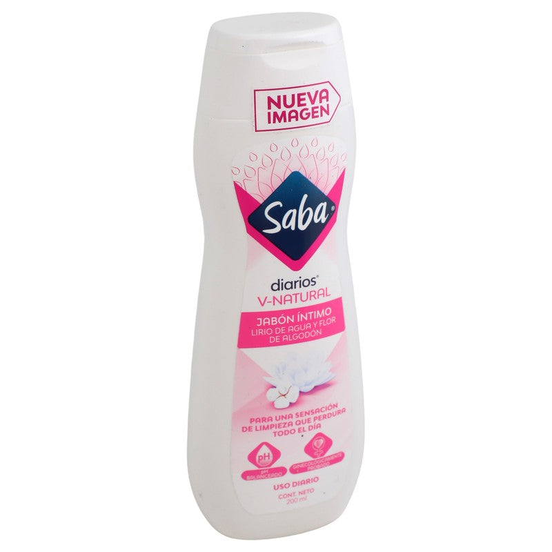 Saba V-Natural 200 Ml Jabon Intimo 7501019037993 2