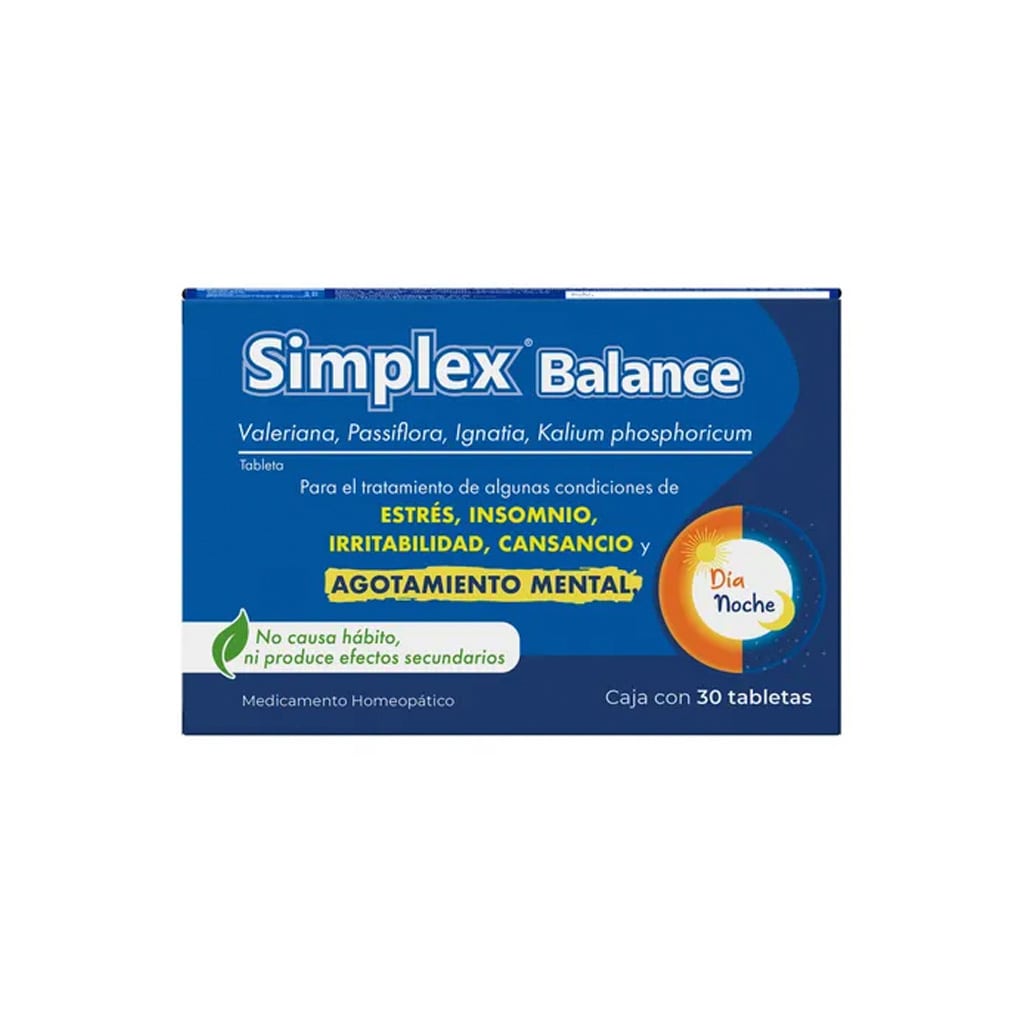 Simplex Con 30 Tabletas Nartex 7501358100006