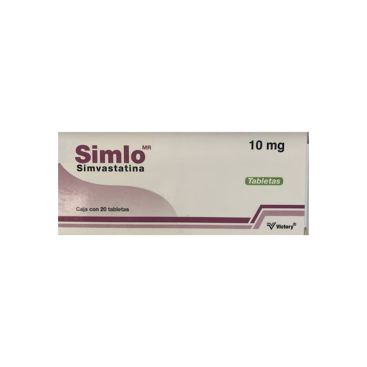 Simvastatina Simlo 20 Mg Con 20 Tabletas 656599041124