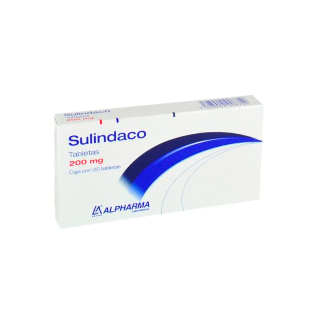 Sulindaco 200 Mg Con 20 Tabletas Alpharma Generico 7503004908752