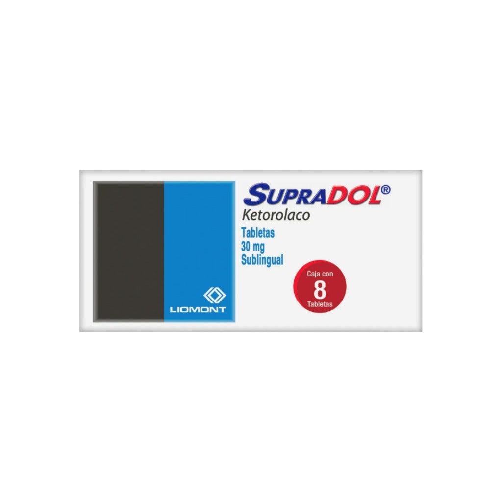 Supradol Sublingual 30Mg 8 Tabletas 7501299311141