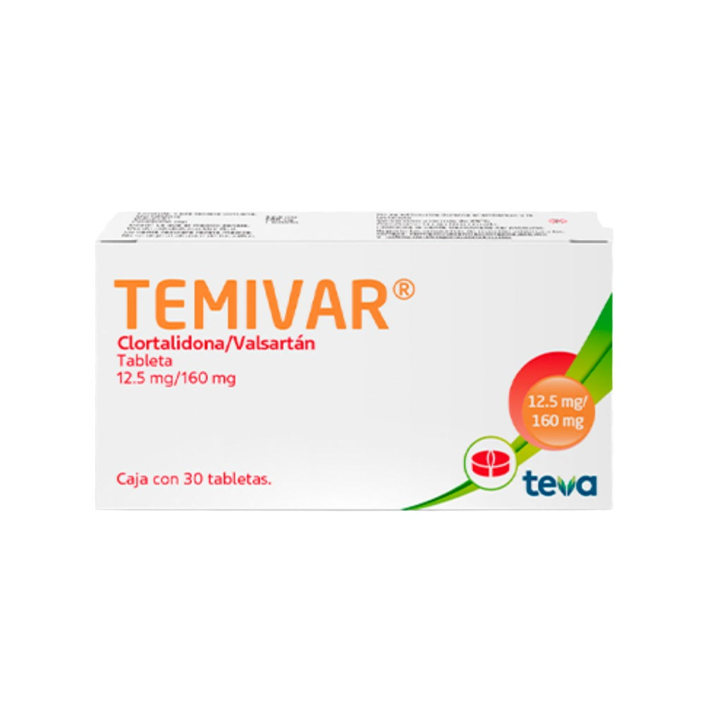 Temivar 12.5/160Mg 30 Tabletas 7501250811512