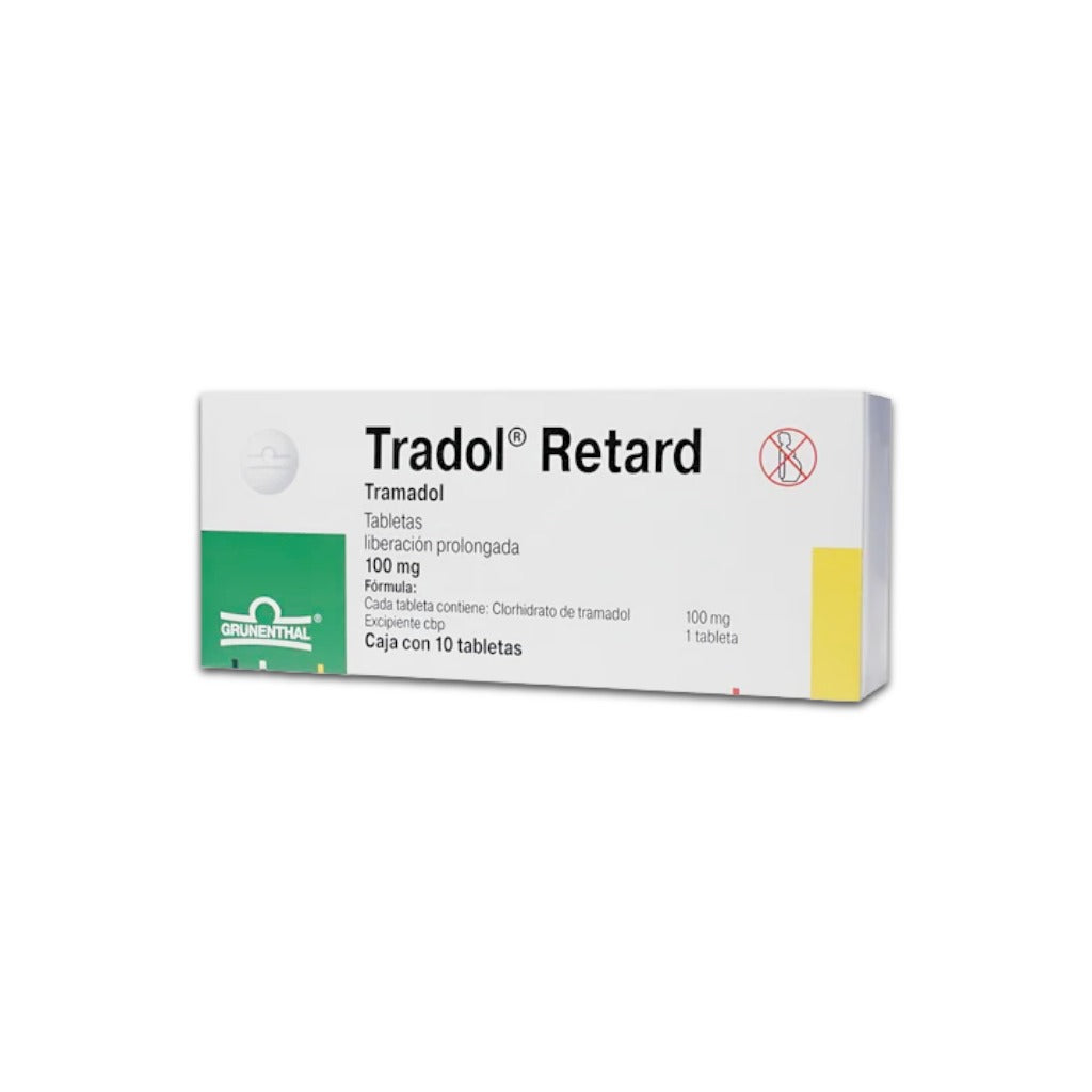 Tradol Retard 100 Mg Con 10 Tabletas 7502209290464