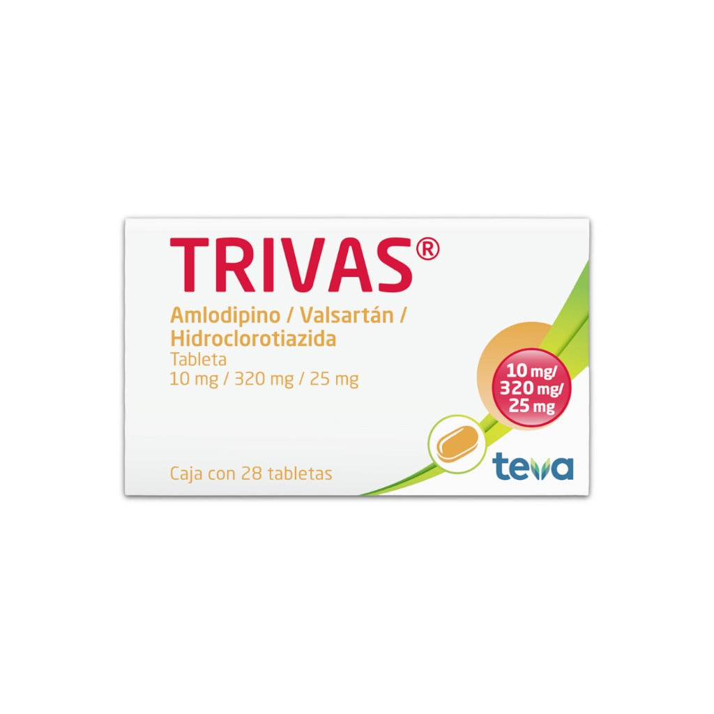 Trivas 10/320/25 Mg 28 Tabletas 7501250811604