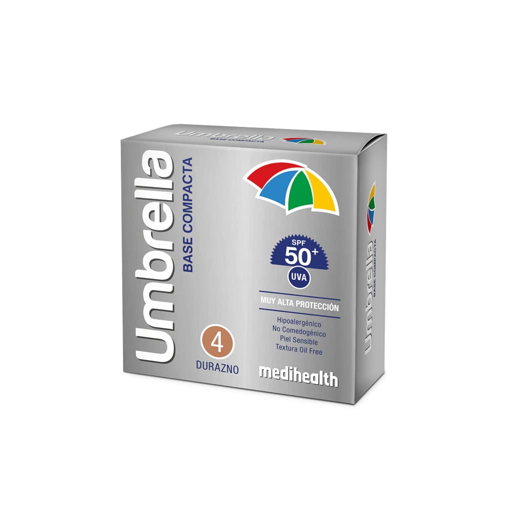 Umbrella Fps50 Compacto Durazno 11 Gr Italmex Derma 7703281002369