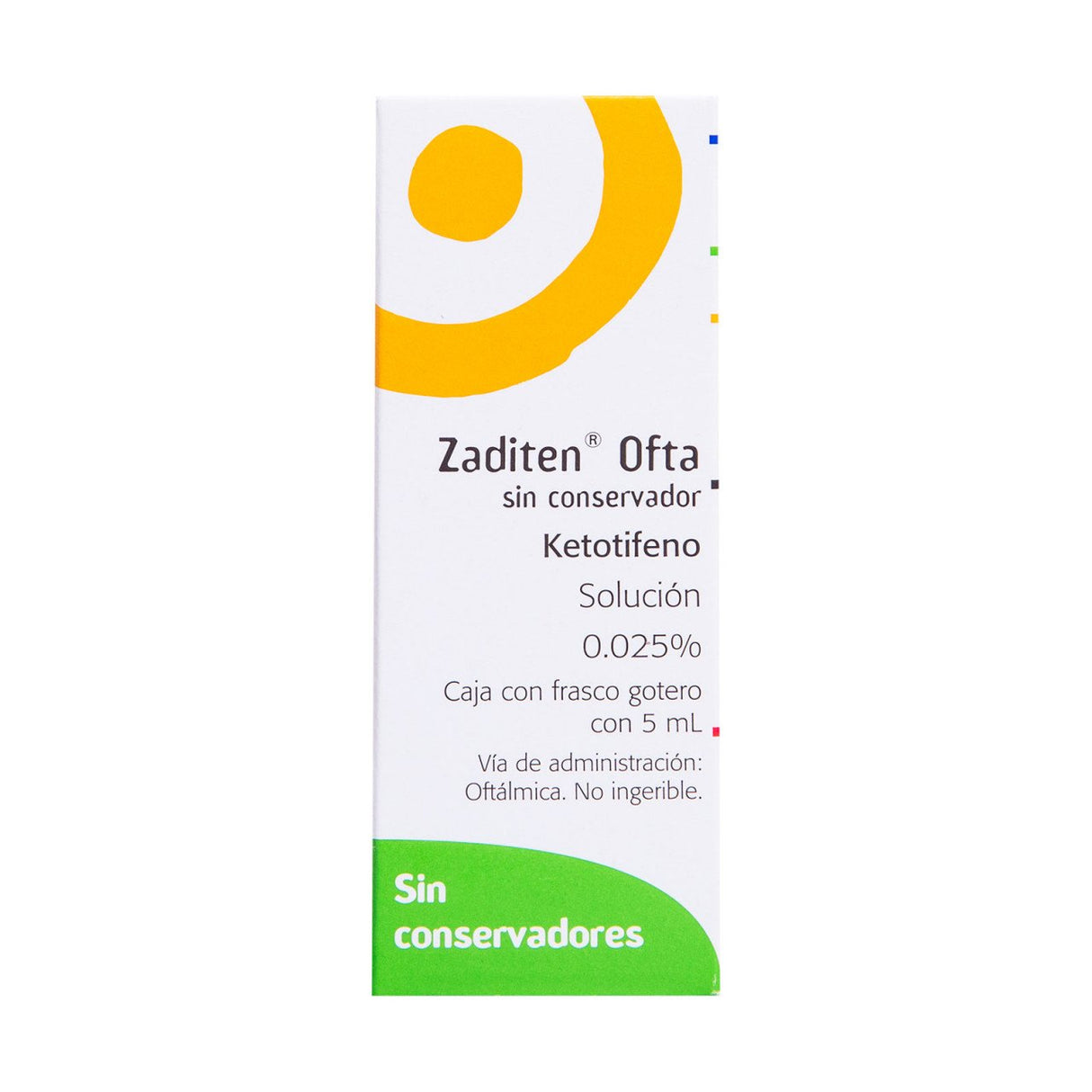 Zaditen Ofta 0.025% 5 Ml Gotas