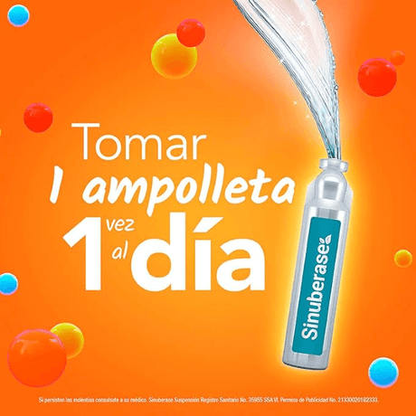 Sinuberase Oral Ampulas 20X5 Ml
