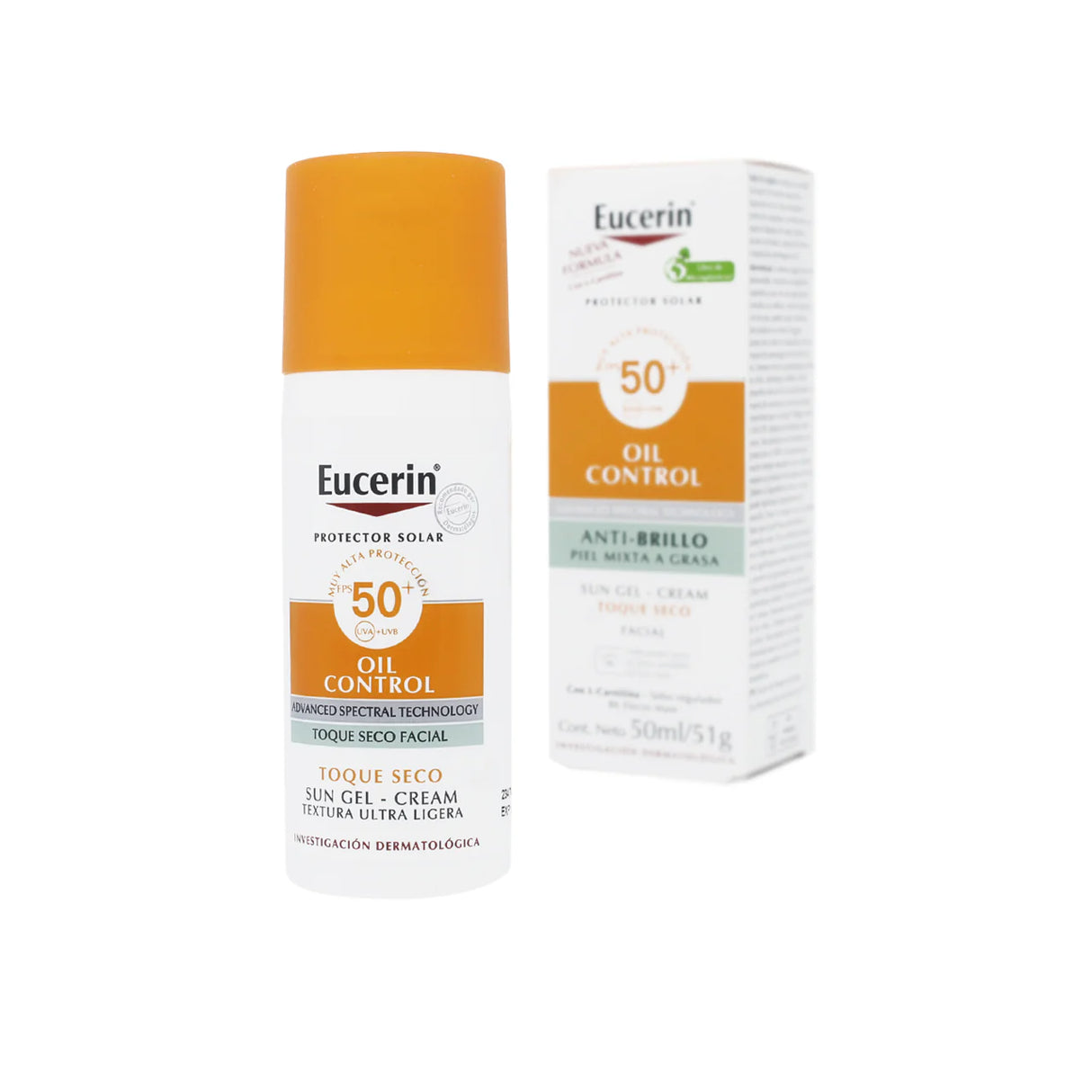 Bloq Fps50 Oil Control Sun Toque Seco 50 Ml Eucerin