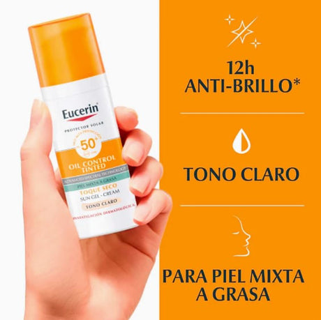 Bloq Fps50 Oil Control Sun T / S Tinted Claro 50 Ml Eucerin