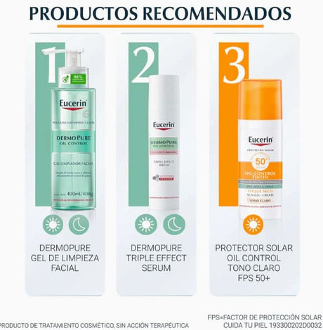 Bloq Fps50 Oil Control Sun T / S Tinted Claro 50 Ml Eucerin