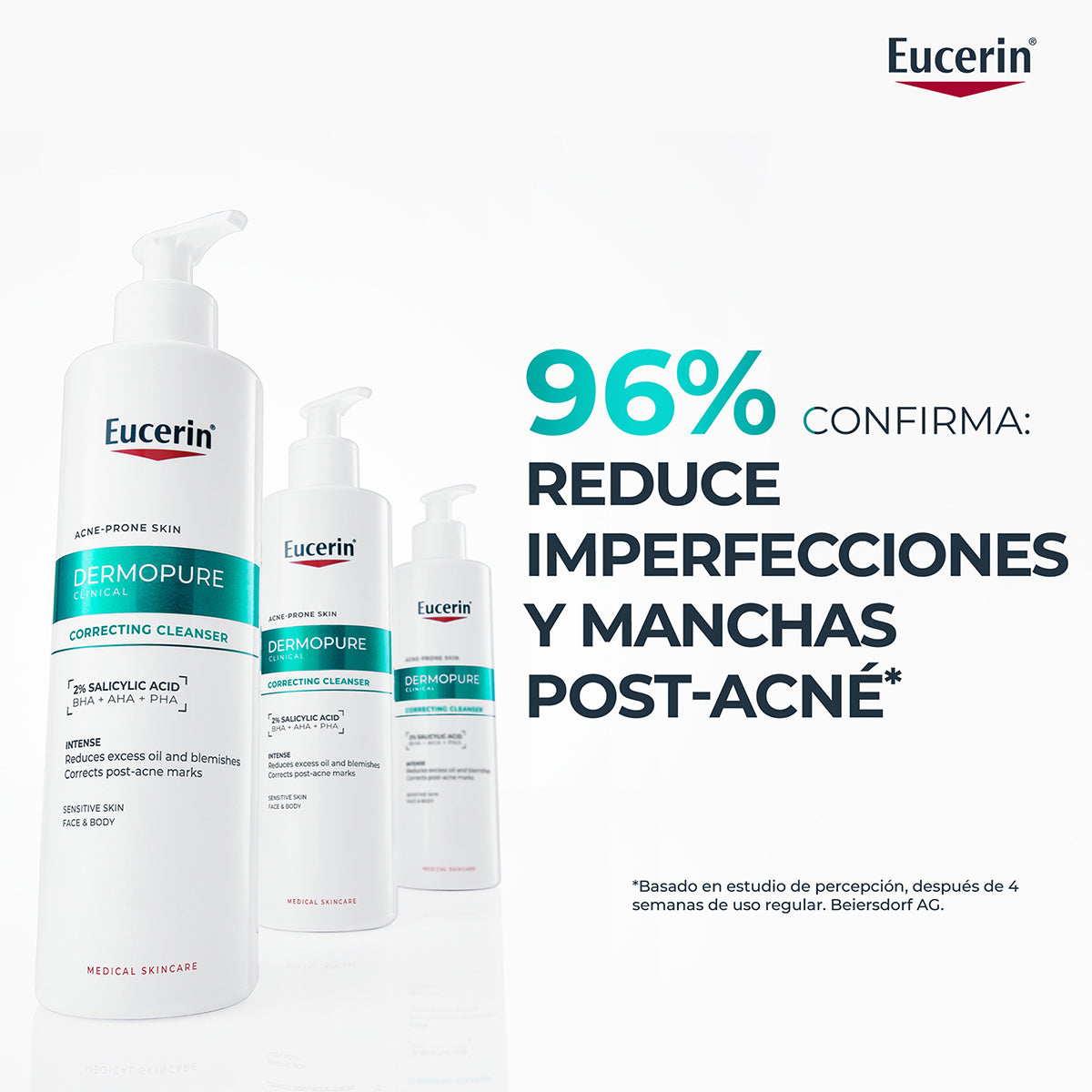 Dermopure Oil Control Gel Limpiador Post Imperfecciones 400 Ml Eucerin