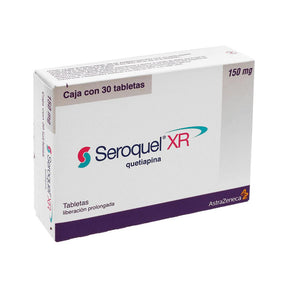 Seroquel Xr 150 Mg Con 30 Tabletas Liberacion Prolongada