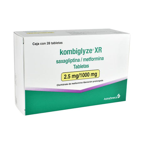 Kombiglyze Xr 2.5 Mg / 1000 Mg Con 28 Tabletas