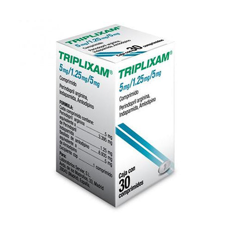 Triplixam 5 Mg / 1.25 Mg / 5 Mg Compr 30