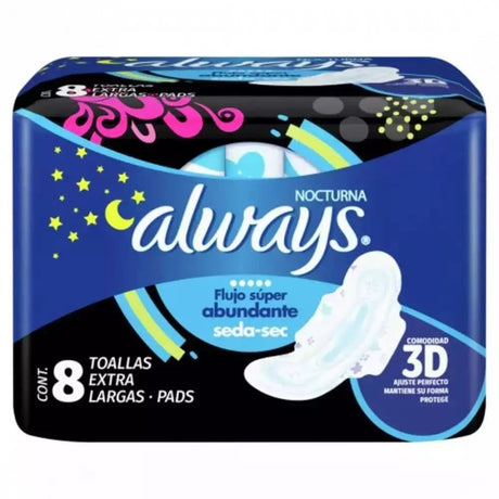 Toallas Sanitarias Always Nocturna Flexialas N