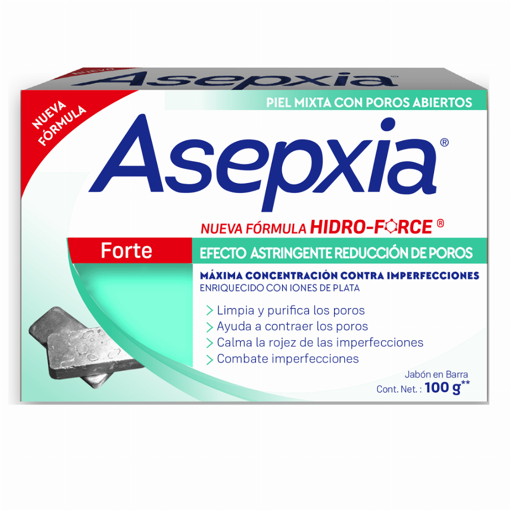 Asepxia Jabón Forte Activo 100 G