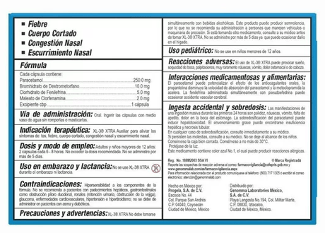 Xl3 Xtra Con 12 Caps.
