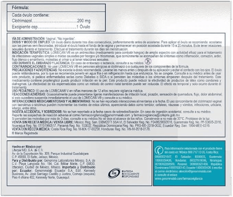 Lomecan V Ovulos