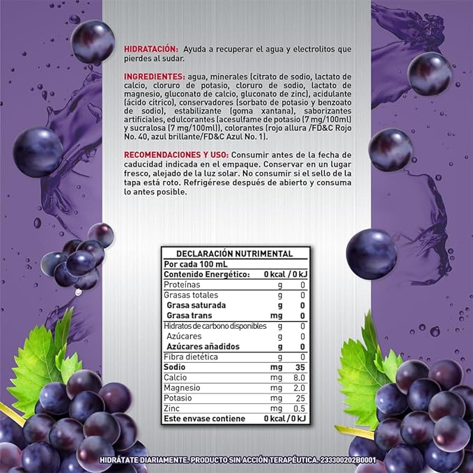 Suerox 8Iones Uva 630 Ml