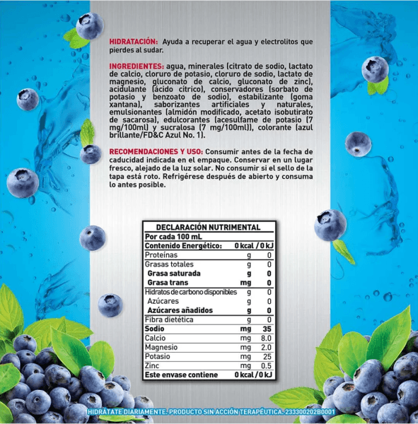 Suerox 8Iones Mora Azul-Hierb 630 Ml