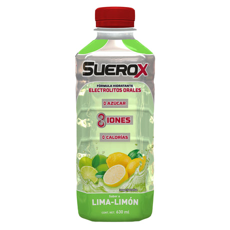 Suerox 8Iones Lima-Limon 630 Ml