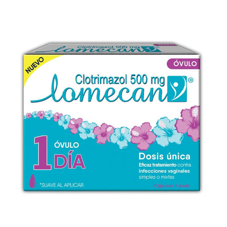 Lomecan V 500 Mg Con 1 Ovulo