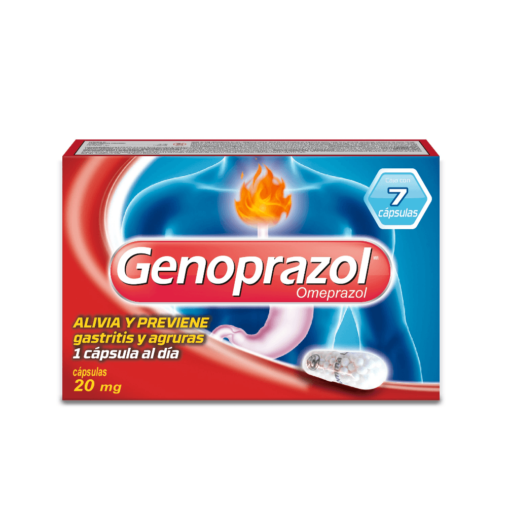 Genoprazol 20 Mg Con 7 Capsulas